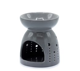 Classic Oil Burner - Bubbles Cutout - Grey