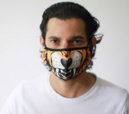 Reusable Fashion Face Covering - Tiger (Adult)