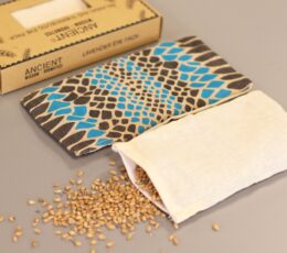 Lavender Natural Cotton and Juco Eye Pillow in Gift Box - Blue Viper