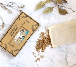 Lavender Natural Cotton and Juco Eye Pillow in Gift Box - Sleepy Panda