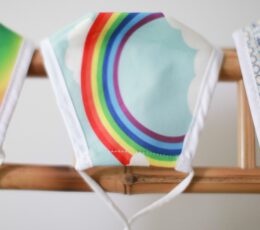 Reusable Fashion Face Covering - Rainbow (Adult)
