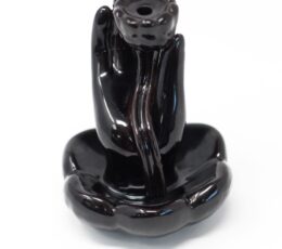 Back Flow Incense Burner - Hand & Lotus Flower