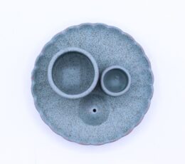 Palo Santo Stick & Smudge Holder - Lotus Flower - Blue