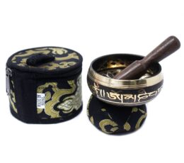 Mini Singing Bowl Gift Set - Black