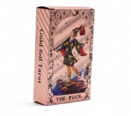 Rose Gold Foil Tarot Card Set - Moon Phase - with booklet