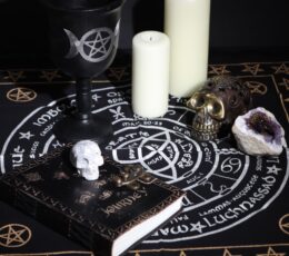 Esoteric Fringed Altar Cloth -  Life Death Rebirth