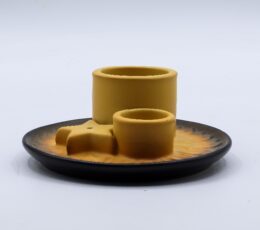 Palo Santo Stick & Smudge Holder - Mandala - Sand & Grey