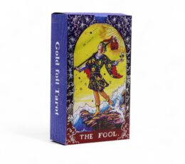 Blue Foil Tarot Card Set - Mandala - with booklet