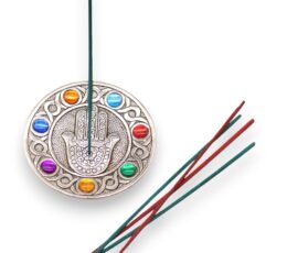 Seven Chakra Hamsa Incense Holder 11.5cm
