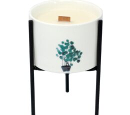 Iron Botanical Candle Holder