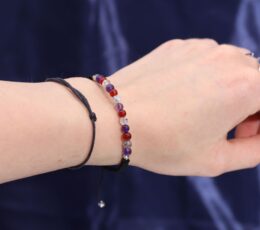 Zodiac Crystal Candle with Gemstone Bracelet - Virgo