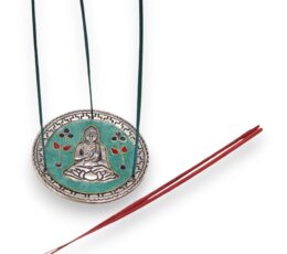 Buddha Green Decor Incense Holder 10cm