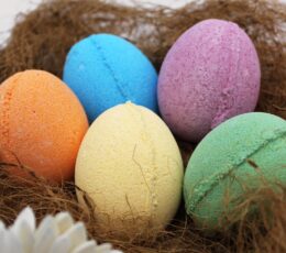 6 Bath Eggs in a Tray- Tangerine & Grapefruit