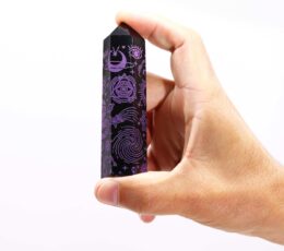 Black Obsidian Points (approx 60-70 gm 9cm) - Mystic Story - Deep Purple