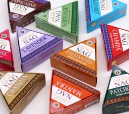 42g Jumbo Golden Nag - Reiki Energy Back Flow Incense Cones