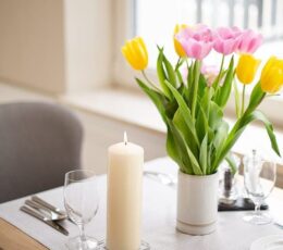 Set of Pillar Candles  40x80mm (4 pieces) - Ivory