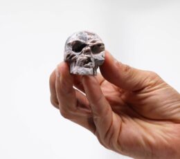 Calcite Geodes Carved Skull - (approx 4.5cm)