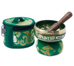 Mini Singing Bowl Gift Set - Green