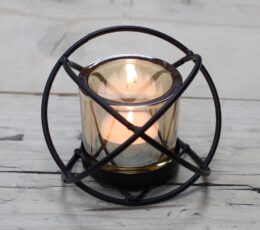 Centrepiece Iron Votive Candle Holder - 1 Cup Single Ball