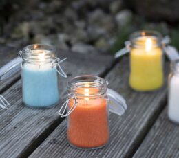 Pure Olive Wax Jar Candle 120x70 - Turquoise