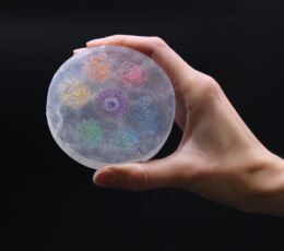 Small Charging Plate 8cm - Chakra Design - colour