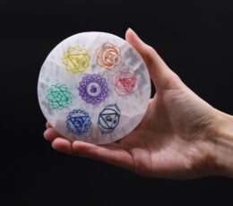 Medium Charging Plate 10cm - Chakra Design (col)