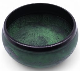 Extra Loud - Mushroom Singing Bowl - Moss Green (23x10.5cm, 1.3kg)