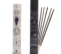 Ancient Witch Spell Incense - Seduction - Amethyst Pendulum