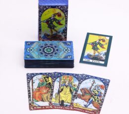 Blue Foil Tarot Card Set - Mandala - with booklet