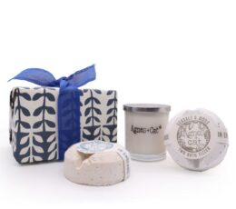 Gift Box - Parma Violet (Candle) + Seasalt and Moss & Dolly Blue (Fizz)