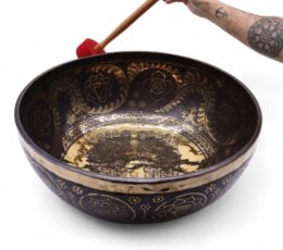 Engraved - Huge Vibrational Feet Standing Bowl - 50x20cm (10.7kg)