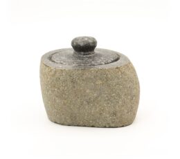 Natural Riverstone Grounding Pot - Small (aprox 9x7cm)