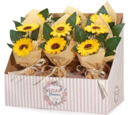 Soap Flower - Two Sunflower Bouquet