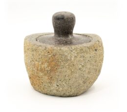 Natural Riverstone Grounding Pot -Medium (aprox 12x8cm)
