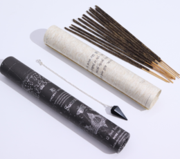 Ancient Witch Spell Incense - Success - Black Obsidian Pendulum