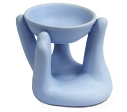 Open Hands Oil Burner - Blue