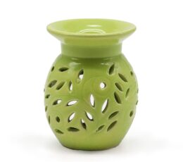 Floral Oil Burner - Lime