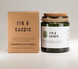 Greenman Woodwick Soy Candle - Crushed Fig & Cassis
