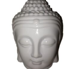 Buddha Head Oil Burner - White