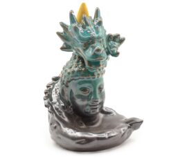 Backflow Incense Burner - Dragon Over Buddha