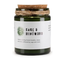 Greenman Woodwick Soy Candle - Sage & Mintwood