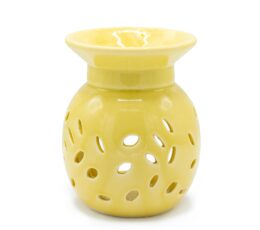 Floral Oil Burner - Orange