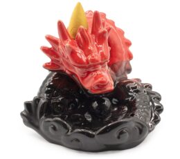 Backflow Incense Burner - Small Red Dragon