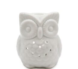 Classic White Oil Burner - Tall Owl
