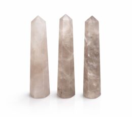 Gemstone Six Face Obelisk Point approx 11cm - Smoky Quartz