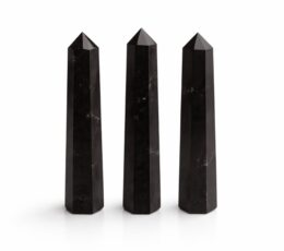Gemstone Six Face Obelisk Point approx 11cm - Black Tourmaline