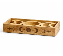 Moon Phase Tarot Tray with Card Holder