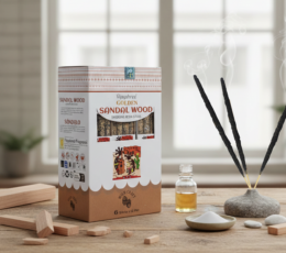Golden Sandal Wood Smudging Resin Sticks - 30g