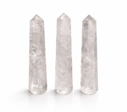 Gemstone Six Face Obelisk Point approx 11cm  - Clear Quartz