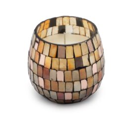 Small Glass Jar Candles - Amber Mosaic